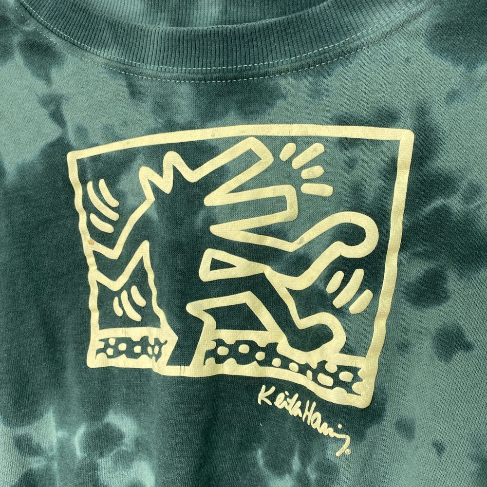 Keith Haring Green Graphic Sweatshirt - Picture 5 of 11